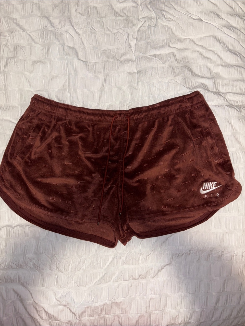 Nike Women's Brown Sculpted Athletic Shorts